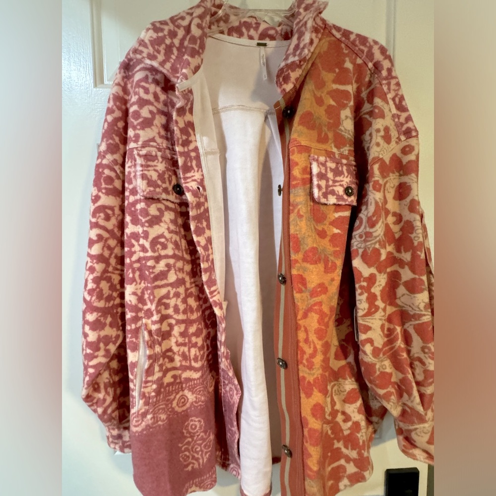 Free People never worn button up jacket